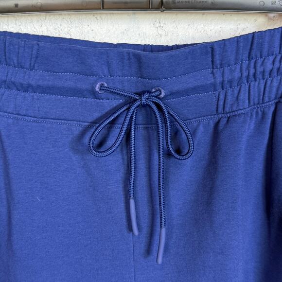 ID Ideology Plus Size Comfort Flow High Rise Shorts Bright TARTAN BLUE  3X - Picture 3 of 8